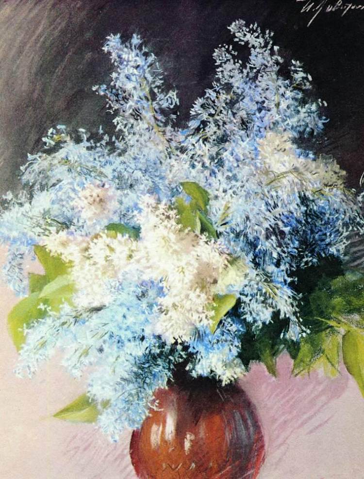 紫丁香 Lilacs (1893; Russian Federation  )，列维坦