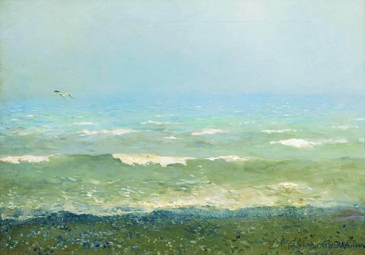 地中海沿岸 Mediterranean Seacoast (1890; Italy  )，列维坦