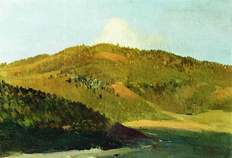 在亚拉的山峰上 On peaks of Yaila (1886; Feodosiya,Crimea,Ukraine  )，列维坦