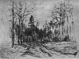 森林中的小径 Path in the forest (c.1899; Russian Federation                     )，列维坦