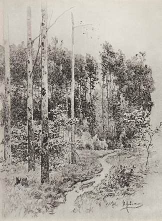 森林中的小径 Path in the forest (1884; Russian Federation                     )，列维坦