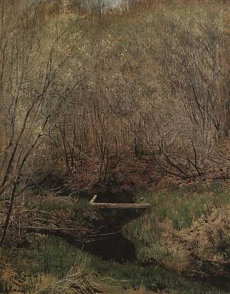 森林里的春天 Spring in the Forest (1882; Russian Federation                     )，列维坦