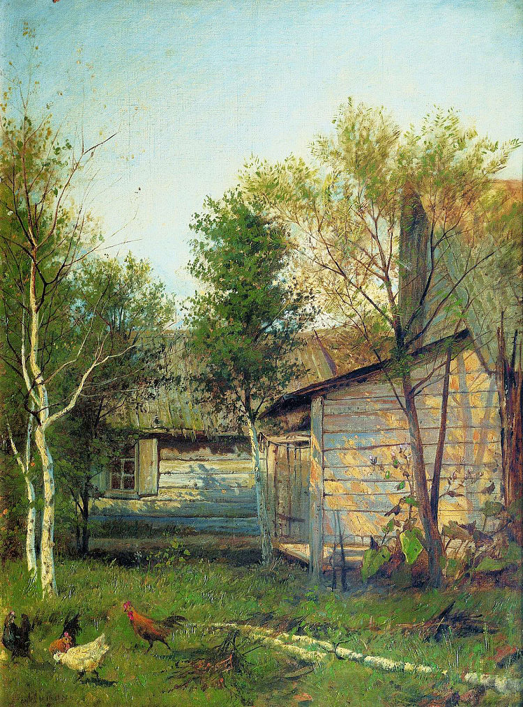 晴天 Sunny Day (1876; Russian Federation  )，列维坦