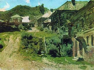 普廖斯景观 View in Plyos (1888; Russian Federation                     )，列维坦