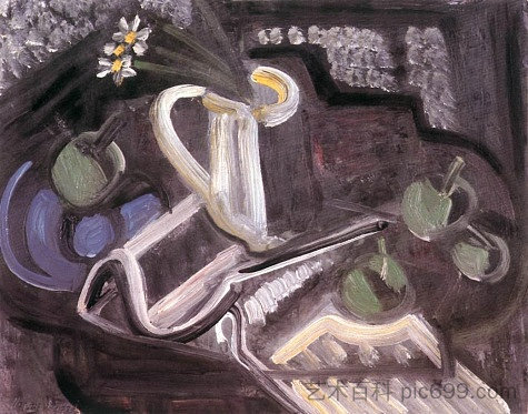 静物构图 Still-life Composition (1948)，伊斯万·伊洛斯瓦瓦尔加