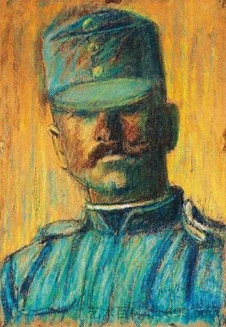 士兵头 Soldier head (1915)，伊斯特凡纳吉