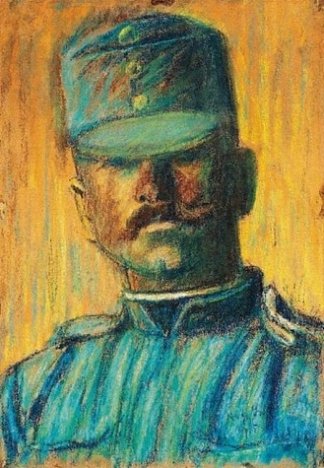 士兵头 Soldier head (1915)，伊斯特凡纳吉