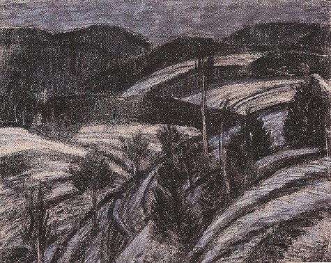 冬季景观 Winter landscape (1927)，伊斯特凡纳吉