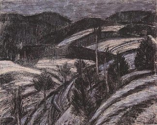 冬季景观 Winter landscape (1927)，伊斯特凡纳吉