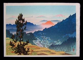 在神林的早晨 Morning at Kambayashi (1948)，伊藤新穗