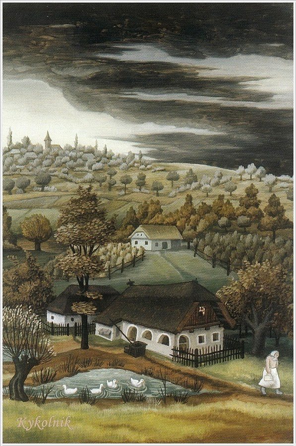 景观。鸭子 Landscape. Ducks (1945)，伊万·盖奈拉尔利克