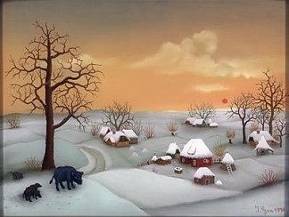 冬季景观 Winter landscape (1978)，伊万·盖奈拉尔利克