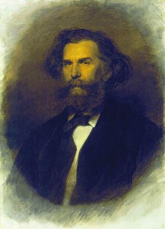 A.P.博戈柳博夫的肖像 Portrait of A.P. Bogoliubov (1869)，伊万·克拉姆斯科伊