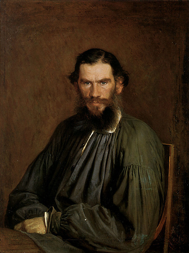 列夫·托尔斯泰的肖像 Portrait of Leo Tolstoy (1873)，伊万·克拉姆斯科伊