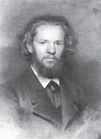 艺术家约翰·戈特利布·韦尼格的肖像 Portrait of the Artist Johann Gottlieb Wenig (1861)，伊万·克拉姆斯科伊