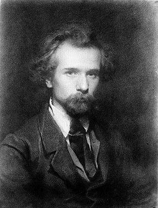 艺术家帕维尔·彼得罗维奇·奇斯蒂亚科娃的肖像 Portrait of the Artist Pavel Petrovich Chistyakova (1860)，伊万·克拉姆斯科伊