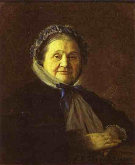 沃耶科娃的肖像 Portrait of V Voyeykova (1867)，伊万·克拉姆斯科伊