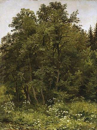 在森林的边缘 At the edge of the forest (1885)，伊万·希什金