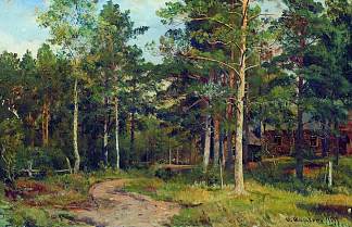 秋天的风景。森林中的小径 Autumn landscape. Path in the forest (1894)，伊万·希什金