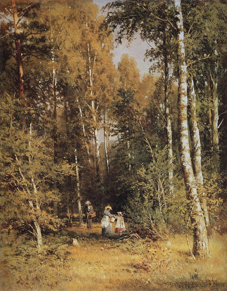 白桦树林 Birch Grove (1878)，伊万·希什金