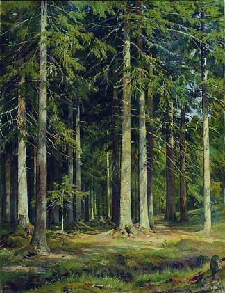 冷杉林 Fir forest (1891)，伊万·希什金