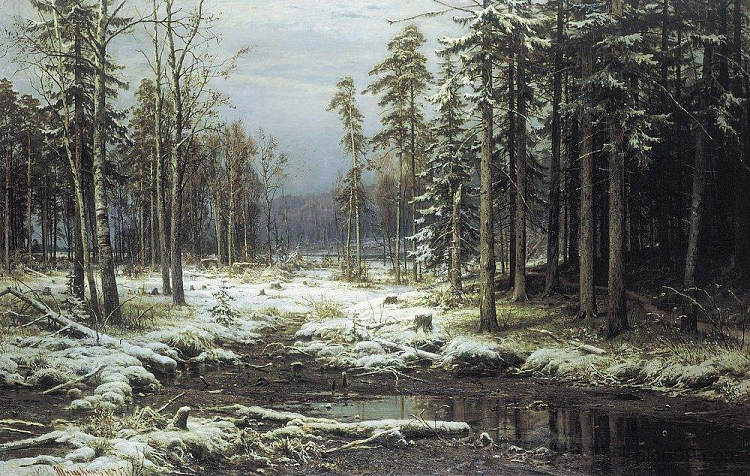 第一场雪 First Snow (1875)，伊万·希什金