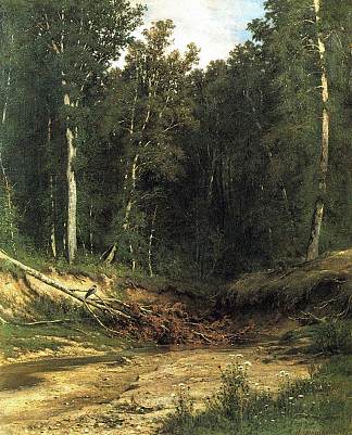 森林溪流 Forest Stream (1874)，伊万·希什金