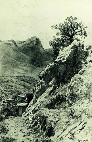 在古尔祖夫附近的山区 In the mountains near Gurzuf (1879)，伊万·希什金