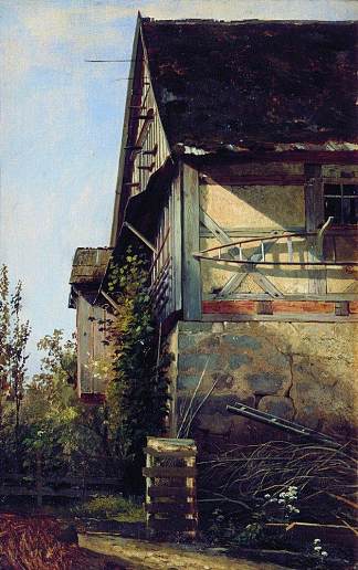小房子（杜塞尔多夫） Little House in Dusseldorf (1856)，伊万·希什金