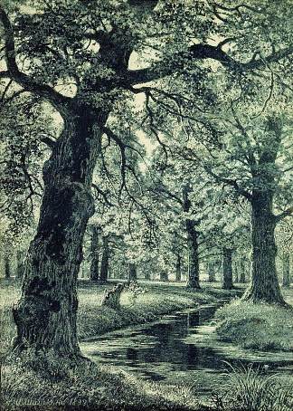 橡树林 Oak Grove (1893)，伊万·希什金