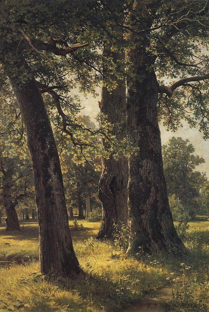 橡树 Oaks (1887)，伊万·希什金