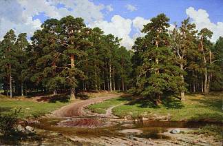 松林 Pine forest (1895)，伊万·希什金