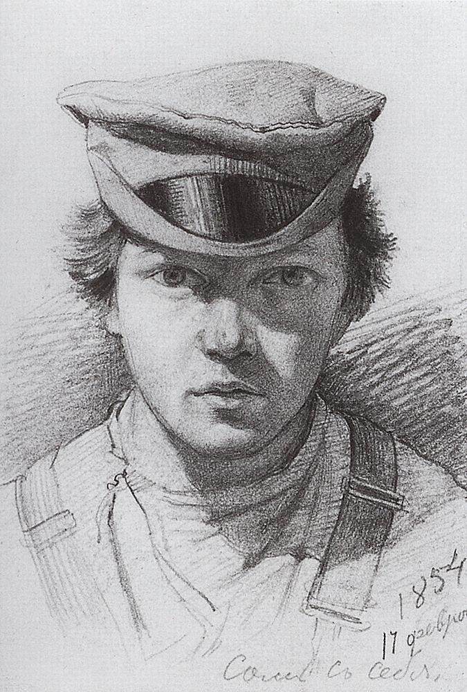 自画像 Self-portrait (1854)，伊万·希什金