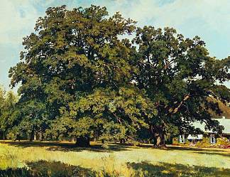 莫德维诺沃橡树 The Mordvinovo Oaks (1891)，伊万·希什金