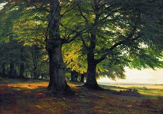 条顿堡森林 The Teutoburg Forest (1865)，伊万·希什金