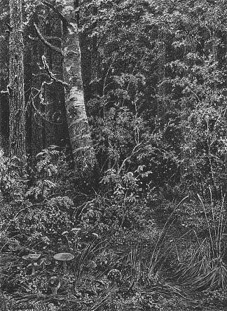 灌木丛 Thicket (1879)，伊万·希什金