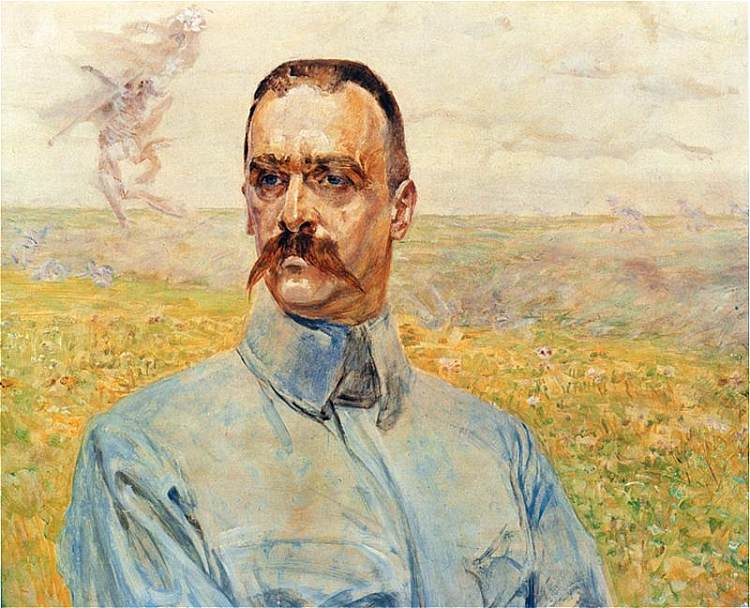 约瑟夫·毕苏斯基的肖像 Portrait of Józef Piłsudski (1916)，杰西克马尔塞夫斯基