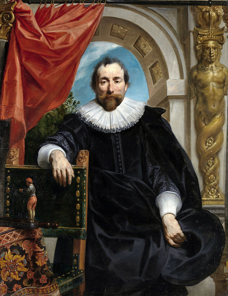 罗吉尔·维特的肖像 Portrait of the Rogier Witer (1635)，雅各布布·乔登斯