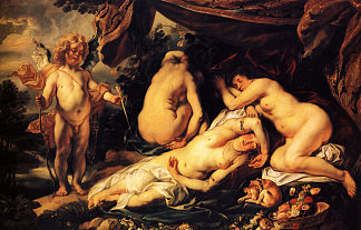 丘比特和普赛克的爱情 Love of Cupid and Psyche (1644)，雅各布布·乔登斯