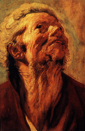 亚伯拉罕· Study of the head of Abraham Grapheus (1621)，雅各布布·乔登斯