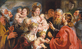 受苦的小孩子到我这里来 Suffer the Little Children to Come Unto Me (1615 – 1616)，雅各布布·乔登斯