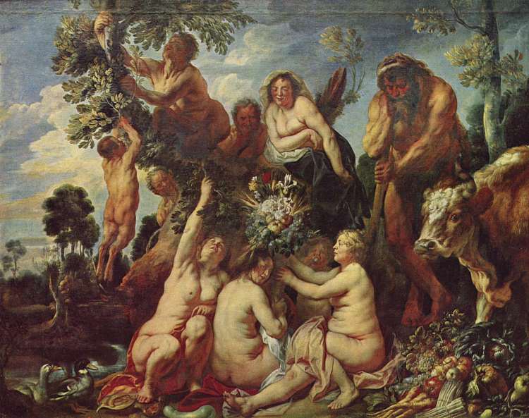 地球的富饶 The Abundance of the Earth (1649)，雅各布布·乔登斯