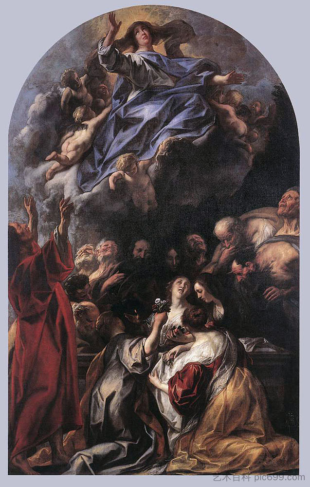 圣母升天 The Assumption of the Virgin (1650)，雅各布布·乔登斯