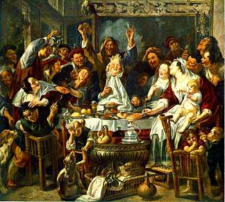 国王饮料 The King Drinks (1638)，雅各布布·乔登斯