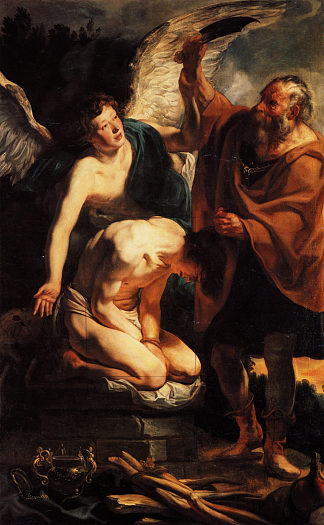 以撒的牺牲 The Sacrifice of Isaac (1630)，雅各布布·乔登斯