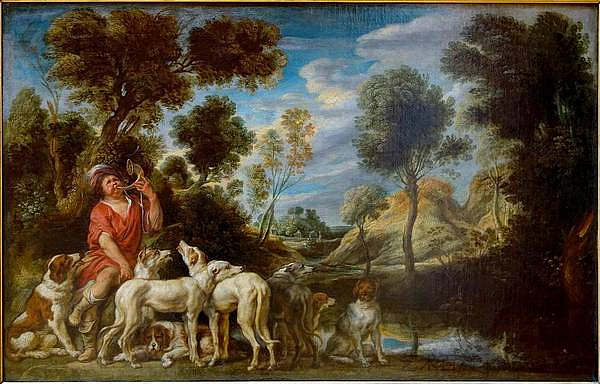采摘者和他的狗 A picker and his dogs，雅各布布·乔登斯