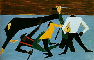 黑人的迁徙，第52小组 The Migration of the Negro, Panel 52 (1941)，雅各布布·劳伦斯