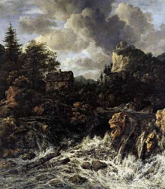 瀑布 The Waterfall (1670)，雅各布布·凡·雷斯达尔