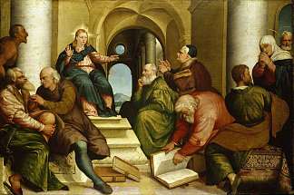 医生中的基督 Christ Among the Doctors (1539)，雅格布·巴萨诺
