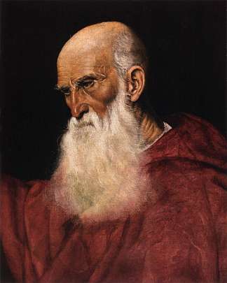 红衣主教的肖像 Portrait of a Cardinal (1545)，雅格布·巴萨诺